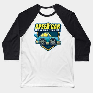 Speed Mini Car Racing Team Baseball T-Shirt